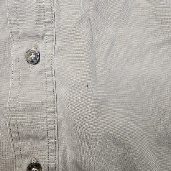 Vintage Carhartt Foreman Shirt XXL Tan Workwear Relaxed Outdoors Heavy Grunge - Picture 10 of 15